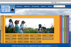 Boston Harbor Islands Homepage Tab 1 Screenshot