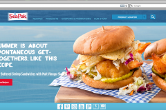 SeaPak - Homepage Screenshot