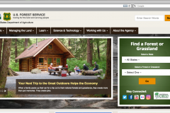 U.S. Forest Service - Homepage Screenshot