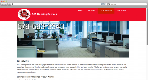 AAA Cleaning Services screenshot