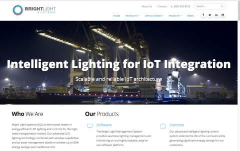 Bright Light Systems Homepage Screenshot