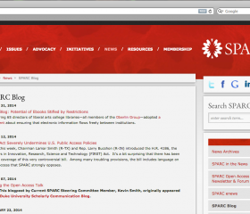 SPARC Blog Page Screenshot