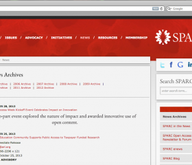 SPARC News Archive Screenshot