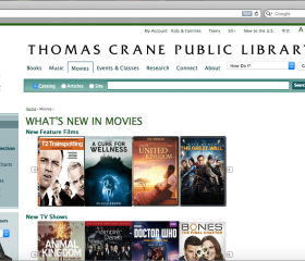 Thomas Crane Public Library - Content Listing Page Screenshot