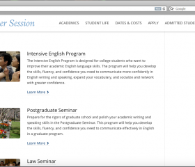 Yale Summer Session - English Language Institute Screenshot